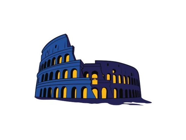 Colosseum t shirt vector file