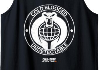 Call Of Duty Black Ops 6 Cold Blooded Undetectable Faded Tank Top