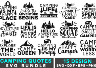 Camping SVG Bundle