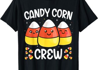 Candy Corn Crew Halloween Costume Men Women Friends T-Shirt