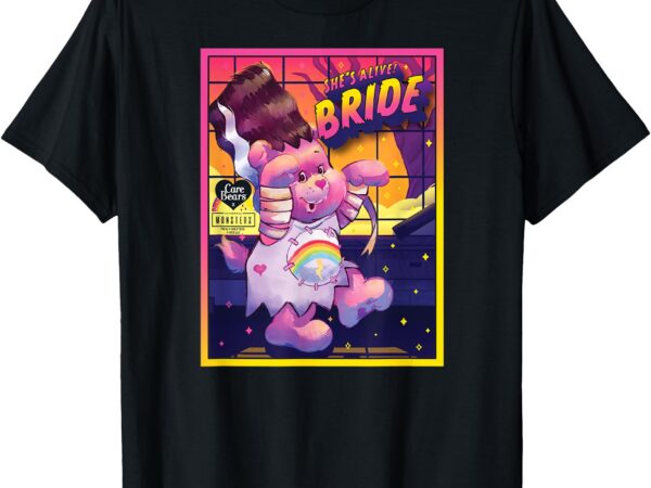 Care bears x universal monsters cheer bear bride t-shirt