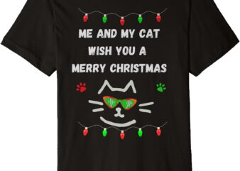 Cat Lovers Christmas Season Design Two Premium T-Shirt