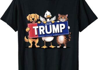 Cat duck dog pets for Trump T-Shirt