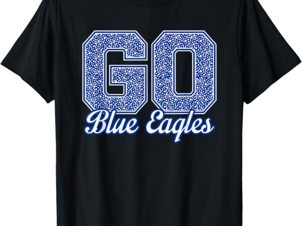 Central blue eagles go! school pride t-shirt