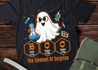 Chemistry Boo The Element Of Surprise Cute Chemist Halloween T-Shirt ltsp