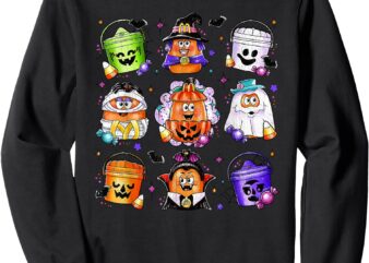 Chicken Nuggets Pumpkin Halloween 90’s Vintage Sweatshirt