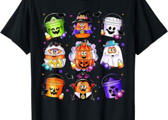 Chicken Nuggets Pumpkin Halloween 90’s Vintage T-Shirt