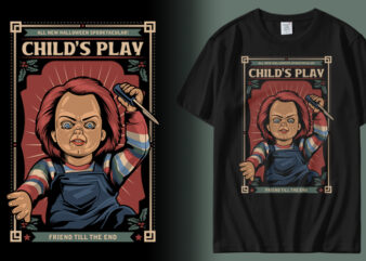 Child’s Play t shirt vector file