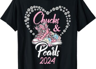 Chucks and Pearls 2024 Election 2024 T-Shirt