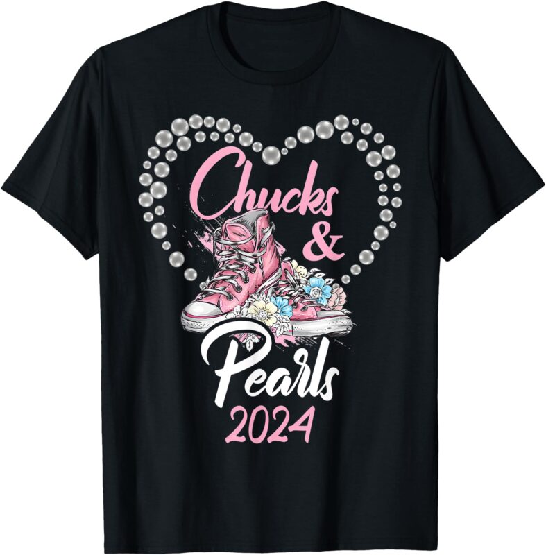 Chucks and Pearls 2024 Election 2024 T-Shirt