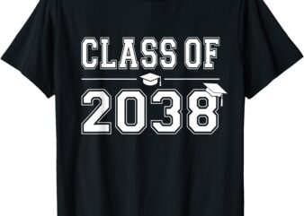 Class of 2038 Grow With Me First Day of School Graduation T-Shirt