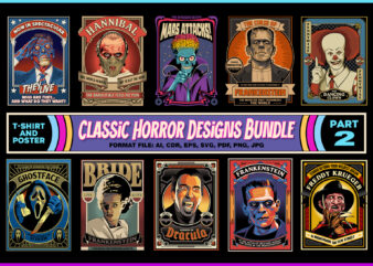 Classic Horror Designs Bundle part 2