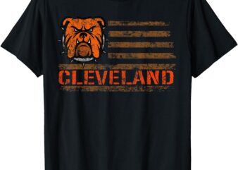 Cleveland Ohio retro vintage dawgs classic Patriotic gift T-Shirt