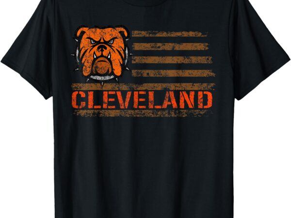 Cleveland ohio retro vintage dawgs classic patriotic gift t-shirt