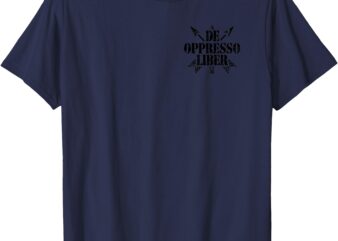 Cool Subtle Distressed Logo De Oppresso Liber Minimalist T-Shirt