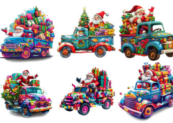 Christmas Cars Clipart t shirt vector file