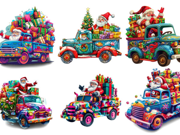 Christmas cars clipart t shirt vector file