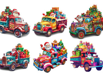 Christmas Cars Clipart