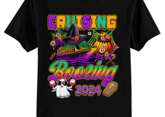 Cruising and Boozing Halloween Cruise Squad 2024 T-Shirt ltsp