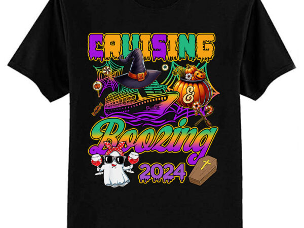 Cruising and boozing halloween cruise squad 2024 t-shirt ltsp