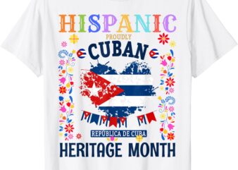 Cuban Flag Outfit Idea For Kids & Latin Heritage Cuba Flag T-Shirt