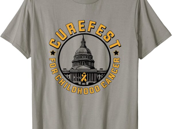 Curefest for childhood cancer 2024 design 3 for light fabric t-shirt