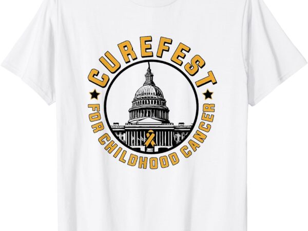 Curefest for childhood cancer_ 2024 design 3 t-shirt