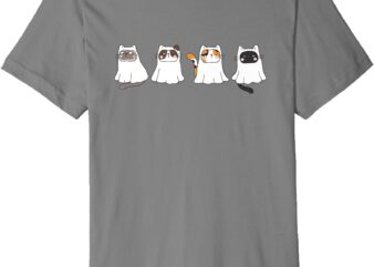 Cute Cats of Halloween in Costumes Premium T-Shirt