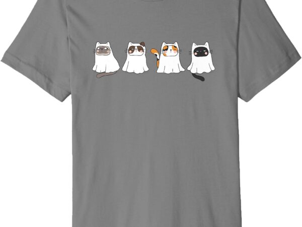 Cute cats of halloween in costumes premium t-shirt