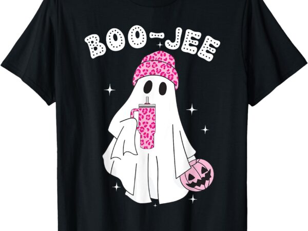 Cute ghost funny halloween boujee boo-jee t-shirt