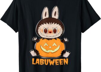 Cute La-bu-bu Monster Fun Labu Pumpkin Labuween Halloween T-Shirt