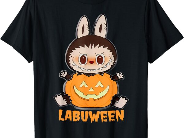 Cute la-bu-bu monster fun labu pumpkin labuween halloween t-shirt