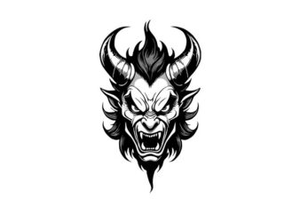 DEVIL MONSTER t shirt vector illustration