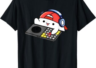 DJ Bongo Cat Meow Producer Music Tee T-Shirt