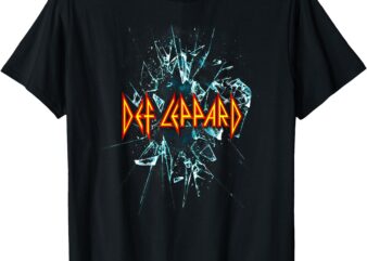 Def Leppard Classic Black Album T-Shirt – 100% Cotton, Adult Short Sleeve Tee