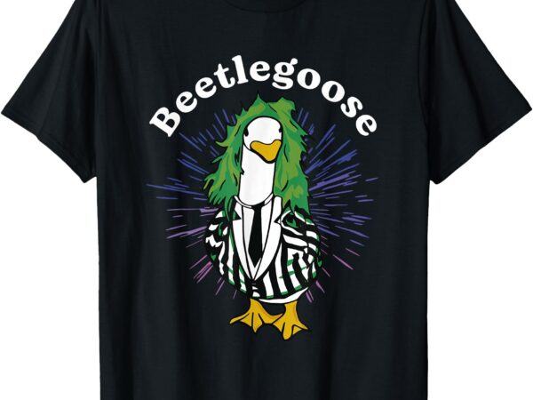 Beetlegoose funny silly goose spooky design t-shirt