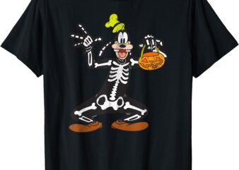 Disney Goofy Skeleton Halloween T-Shirt