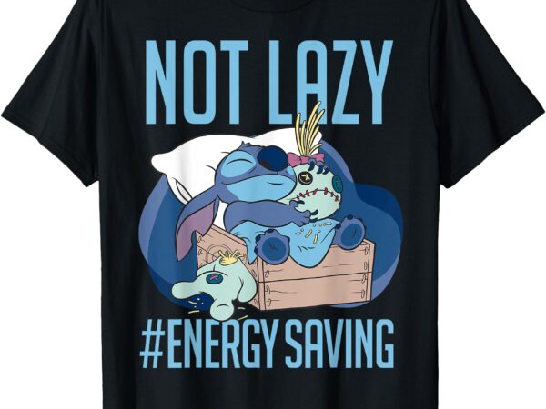 Disney lilo & stitch not lazy energy saving t-shirt