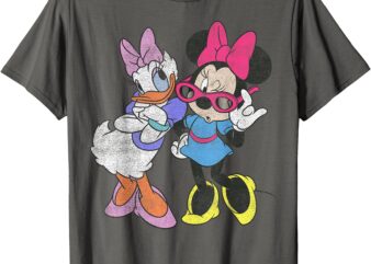 Disney Mickey And Friends Daisy & Minnie Fashion Short Sleeve T-Shirt