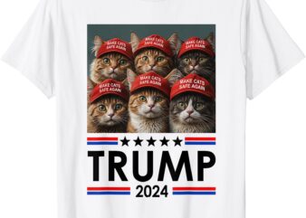 Donald Trump Make Cats Safe Again 2024 Debate Funny T-Shirt