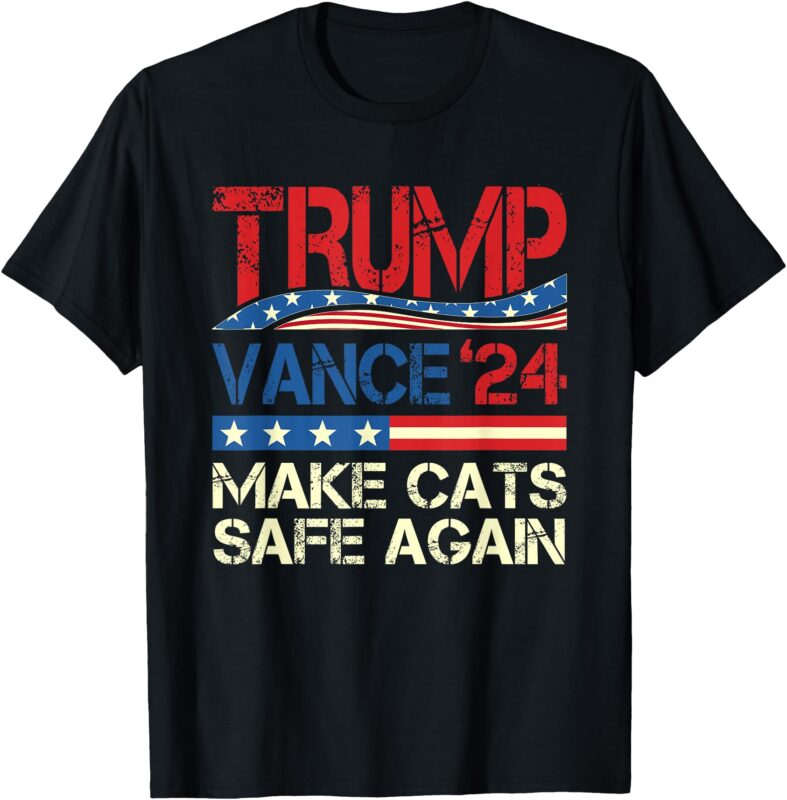 Donald Trump Make Cats Safe Again 2024 Debate Funny T-Shirt