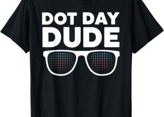 Dot Day Shirt for Kids Boys Girls Youths Dotted Dude Glasses T-Shirt