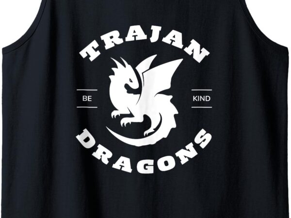 Dragons tank top t shirt vector illustration