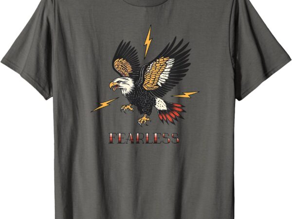 Eagle – fearless fuzzy logic brand t-shirt