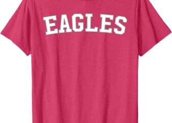 Eagles Collegiate Font T-Shirt