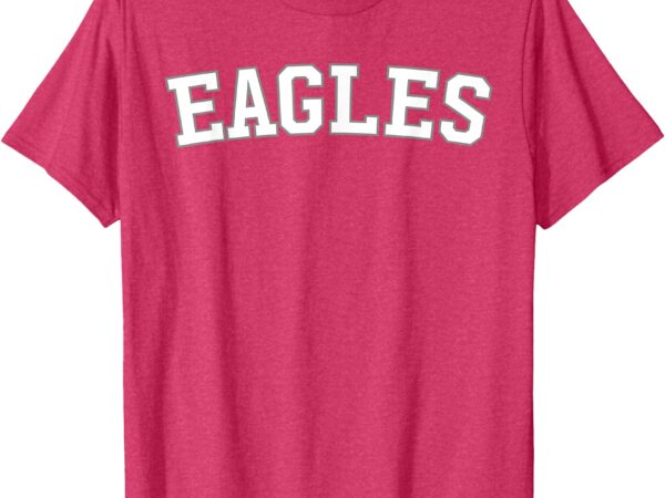 Eagles collegiate font t-shirt