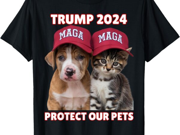 Eat our pets cat dog maga t-shirt