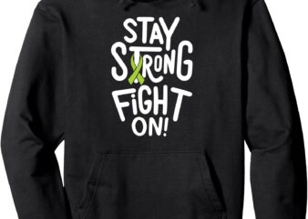 Fight On- Lyme Disease Awareness Supporter Ribbon Pullover Hoodie t shirt graphic design