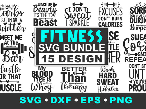 Fitness svg bundle t shirt graphic design