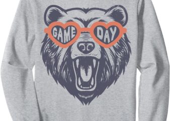 Football Game Day Bear Sweatshirt